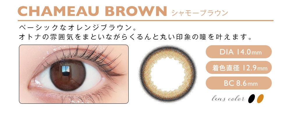 Envie UV 1day AB UV f[yCHAMEAU BROWN V[uEz