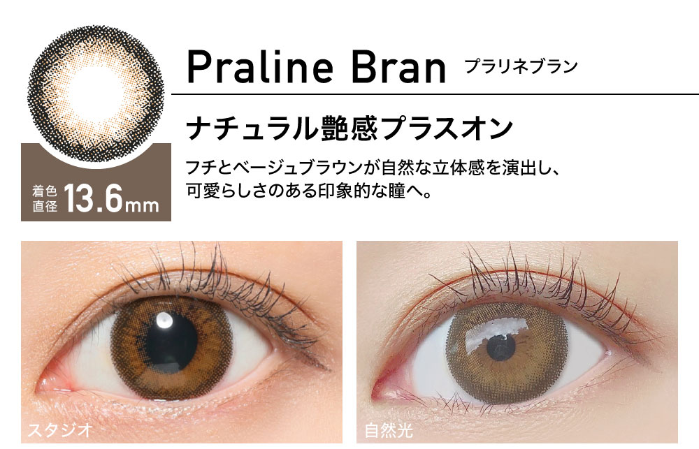 ReVIA 1day color BA f[ J[yPraline Bran vluz