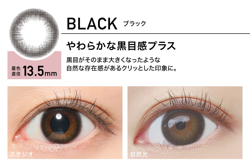 ReVIA 1day color BA f[ J[yBLACK ubNz