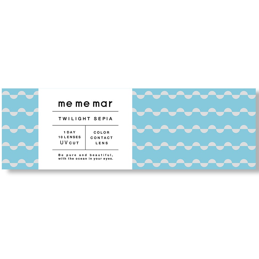 ワンデー 1日使い捨て カラコン トワイライトセピア Mememar メメマール 10枚 Rise Up